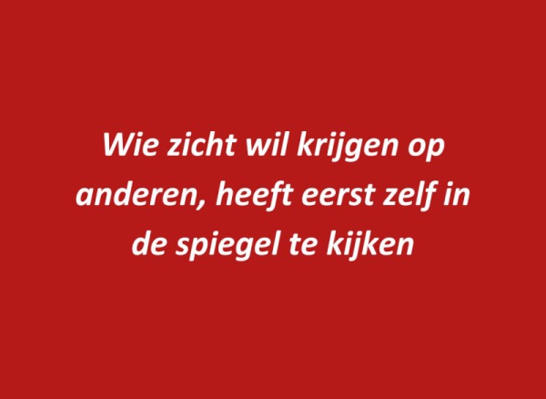 'Waarom doet die ander zo?' 'Waarom doet die ander zo?'